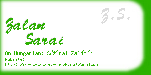 zalan sarai business card